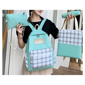 حقيبة CLBD المدرسية 4 في 1 حقيبة ظهر، حقيبة، مقلمة، 